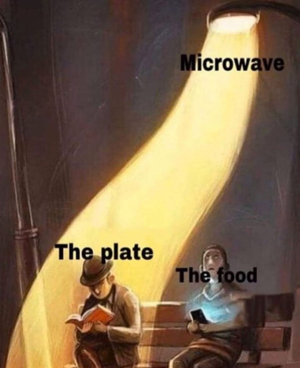 microwave food meme - Microwave The plate The food