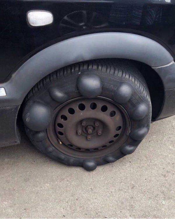tire sidewall bubble