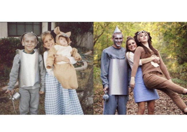 awkward childhood photos recreated