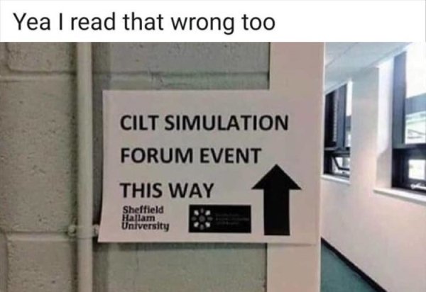cilt simulation - Yea I read that wrong too Cilt Simulation Forum Event This Way Sheffield Hallam University