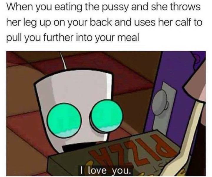 you eating pussy and she throws her leg up on your back and uses her calf to pull you further into your meal - When you eating the pussy and she throws her leg up on your back and uses her calf to pull you further into your meal I love you.