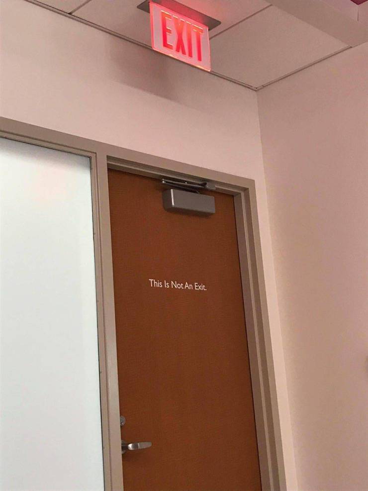 door - This Is Not An Exit.