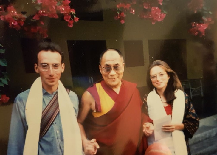 “My parents with his holiness the Dalai Lama, 1991”