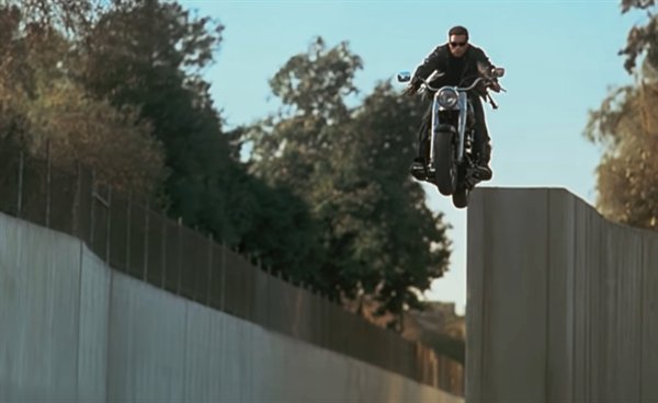 terminator motorcycle jump