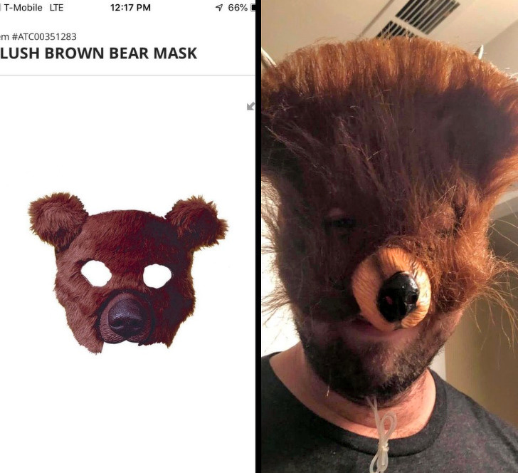 adult bear costume - TMobile Lte 9 66% m Lush Brown Bear Mask