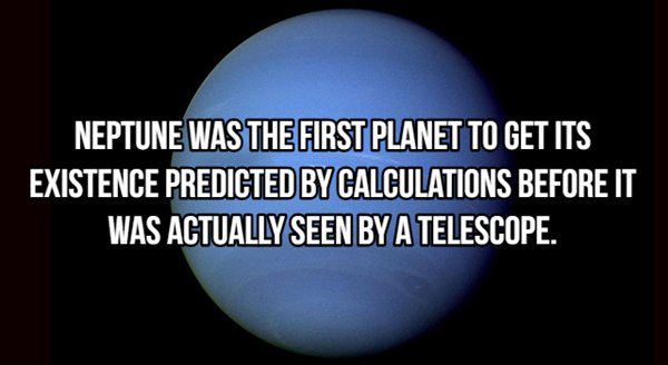 philly urban creators - Neptune Was The First Planet To Get Its Existence Predicted By Calculations Before It Was Actually Seen By A Telescope.