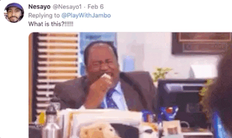 cry laugh gif - Nesayo . Feb 6 Jambo What is this?!!!!!