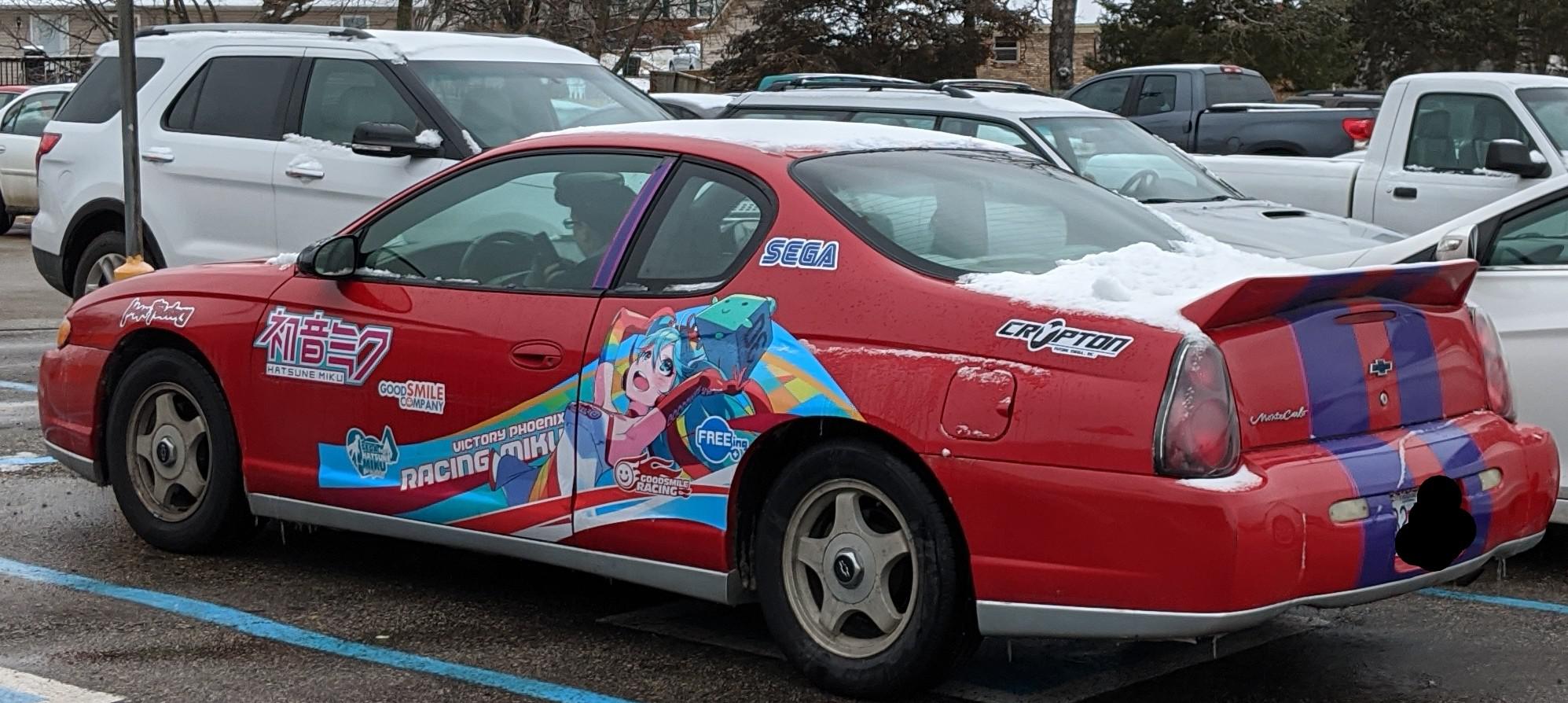 city car - Sega Hatsune Miku Good Smile Company Polr FREEing Victory Phoenix Racing Miki