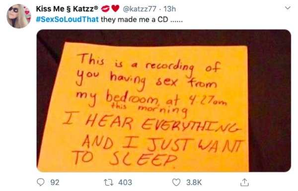 27 Crazy Responses To The Sex So Loud That Hashtag