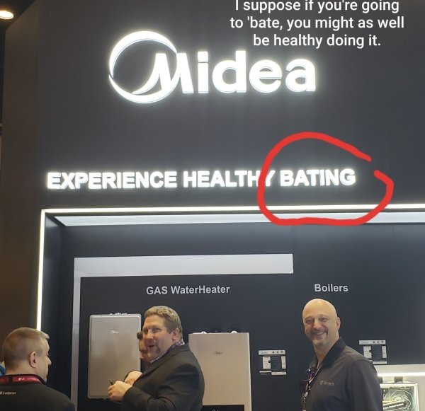 presentation - suppose if you're going to 'bate, you might as well be healthy doing it. Olidea Experience Health Bating Gas Water Heater Boilers