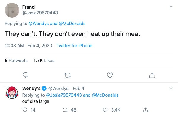 number - Franci and They can't. They don't even heat up their meat Twitter for iPhone 8 ine large Wendy's Feb 4 and oof size large 14 1248