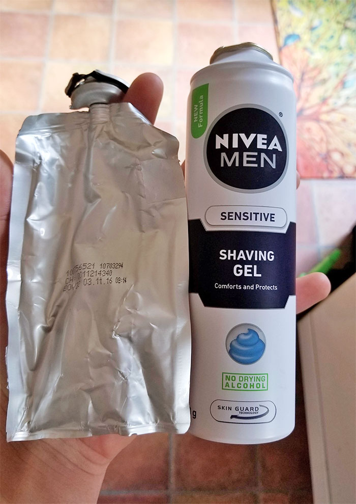 bottle - Nen Formula Nivea Men Sensitive 46521 10703294 10111214340 03.11.16 18 Shaving Gel Comforts and Protects No Drying Alcohol Skin Guard Skin Guard