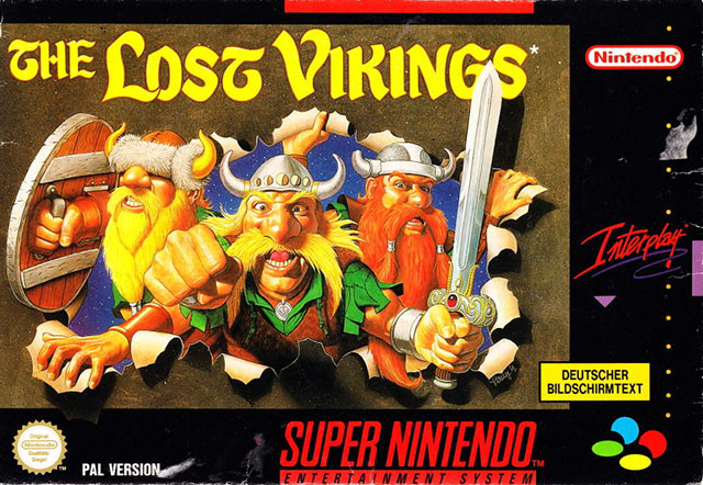 lost vikings snes cover - The Lost Vikings Nintendo Od 0 Deutscher Bildschirmtext Super Nintendo Pal Version Entertainment System