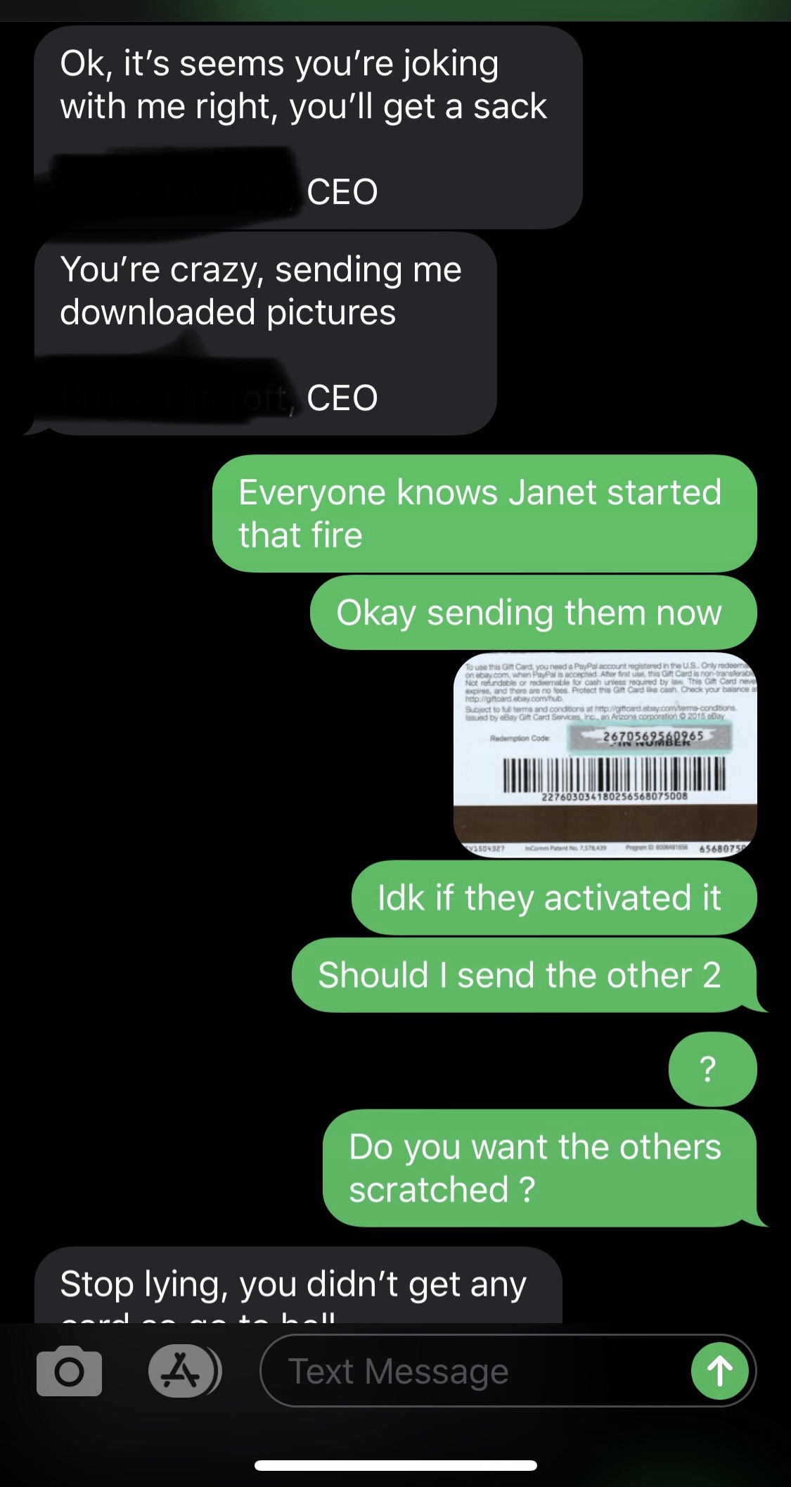 multimedia - Ok, it's seems you're joking with me right, you'll get a sack Ceo You're crazy, sending me downloaded pictures Ceo Everyone knows Janet started that fire Okay sending them now To use this Gr Card, you need a PayPal account registered in the U