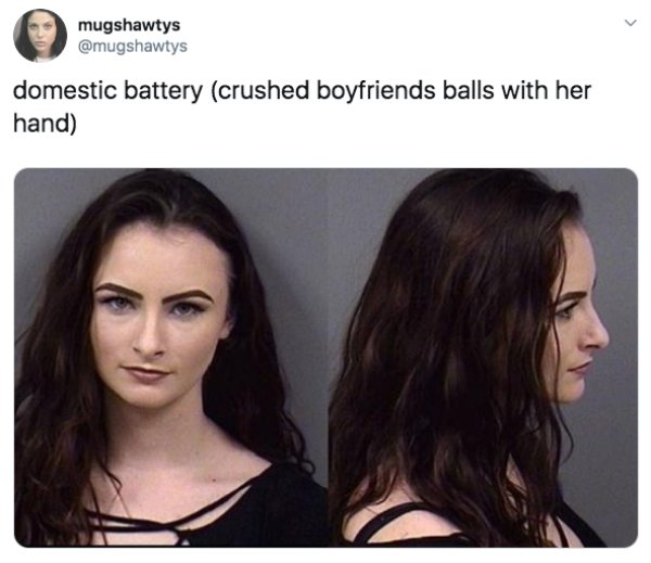 florida woman squeezes balls till they bleed - mugshawtys domestic battery crushed boyfriends balls with her hand
