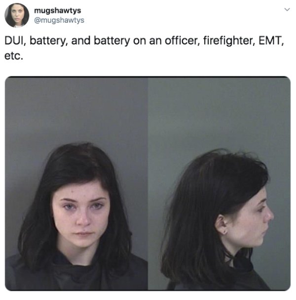 jaw - mugshawtys Dui, battery, and battery on an officer, firefighter, Emt, etc.