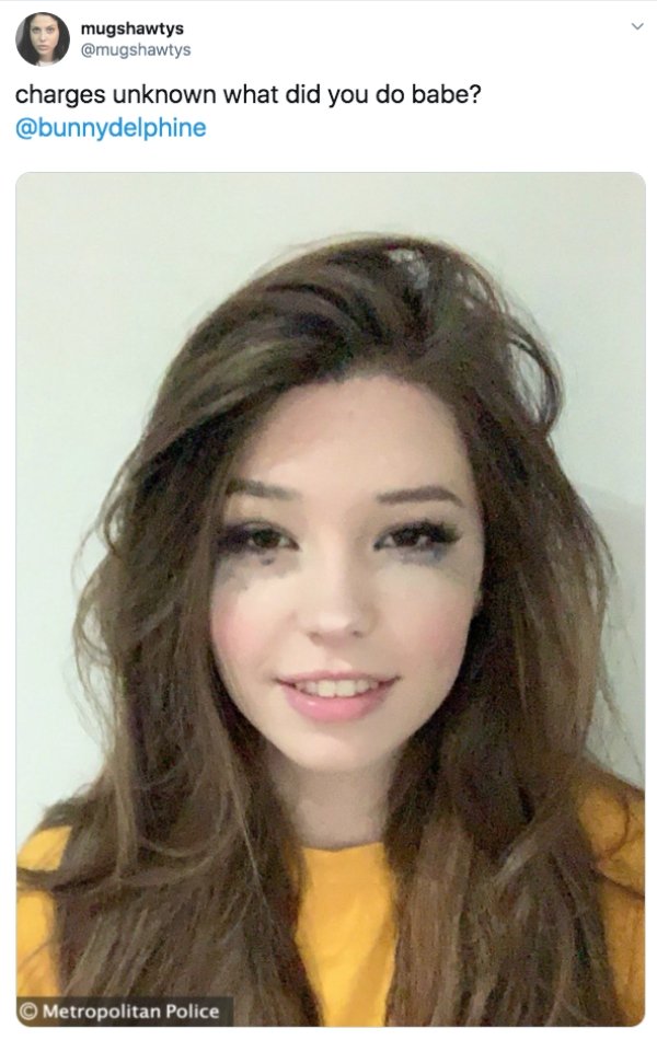 belle delphine arrested - mugshawtys charges unknown what did you do babe? Metropolitan Police