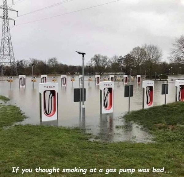 Tesla, Inc. - Tesla If you thought smoking at a gas pump was bad...