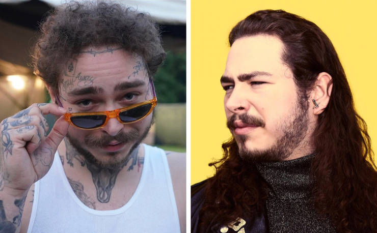 post malone with sunglasses