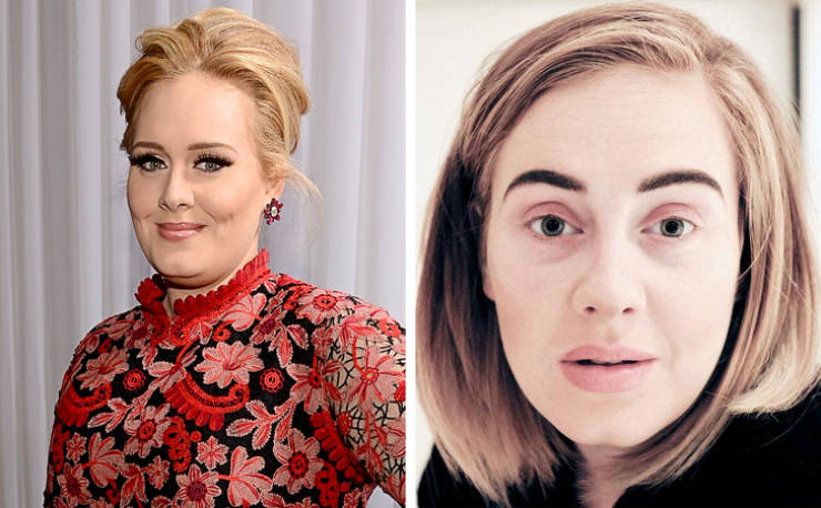 adele without make up