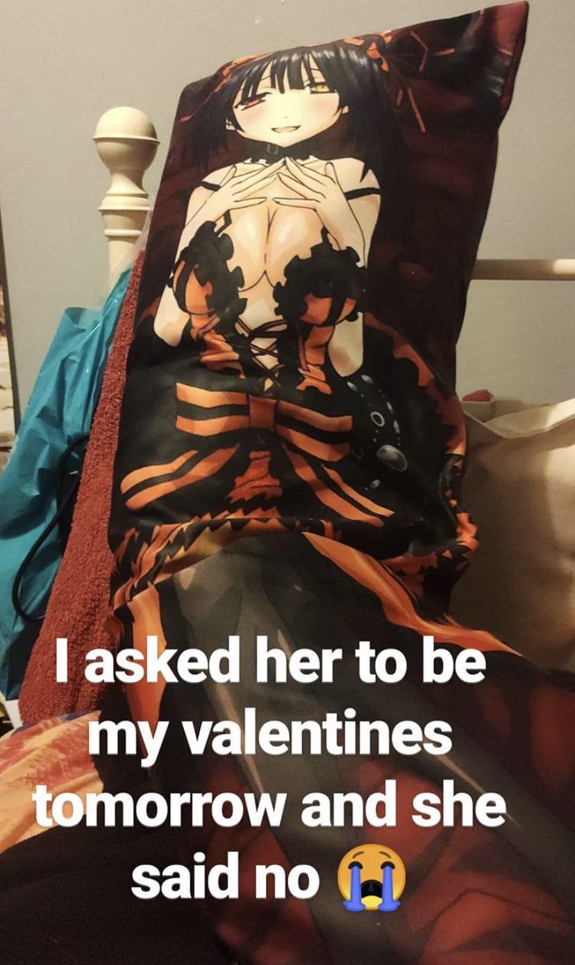poster - I asked her to be my valentines tomorrow and she said no