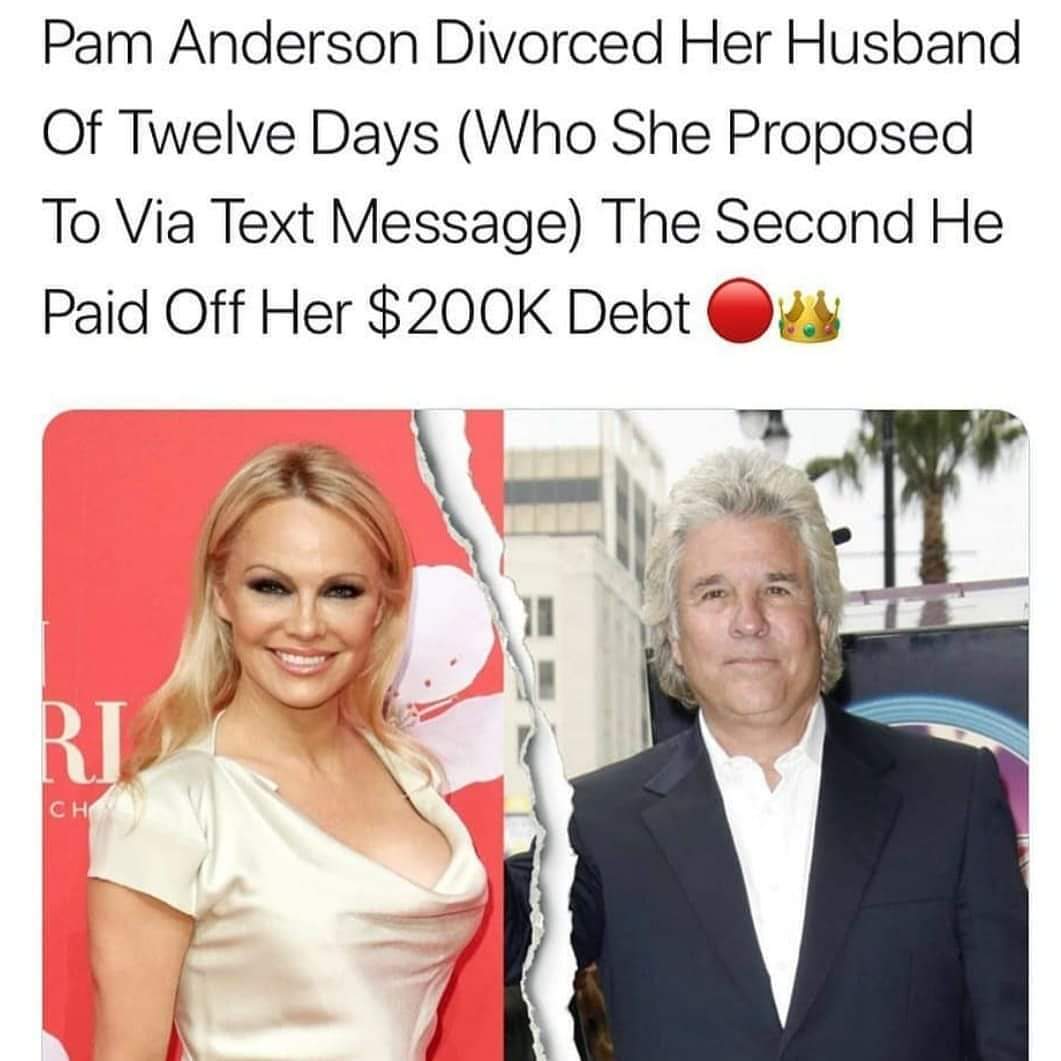 jon peters pamela anderson - Pam Anderson Divorced Her Husband Of Twelve Days Who She Proposed To Via Text Message The Second He Paid Off Her $ Debt Ou