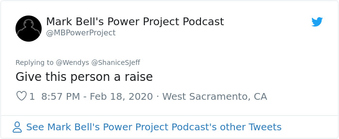 document - Mark Bell's Power Project Podcast Project Give this person a raise 1 West Sacramento, Ca 8 See Mark Bell's Power Project Podcast's other Tweets