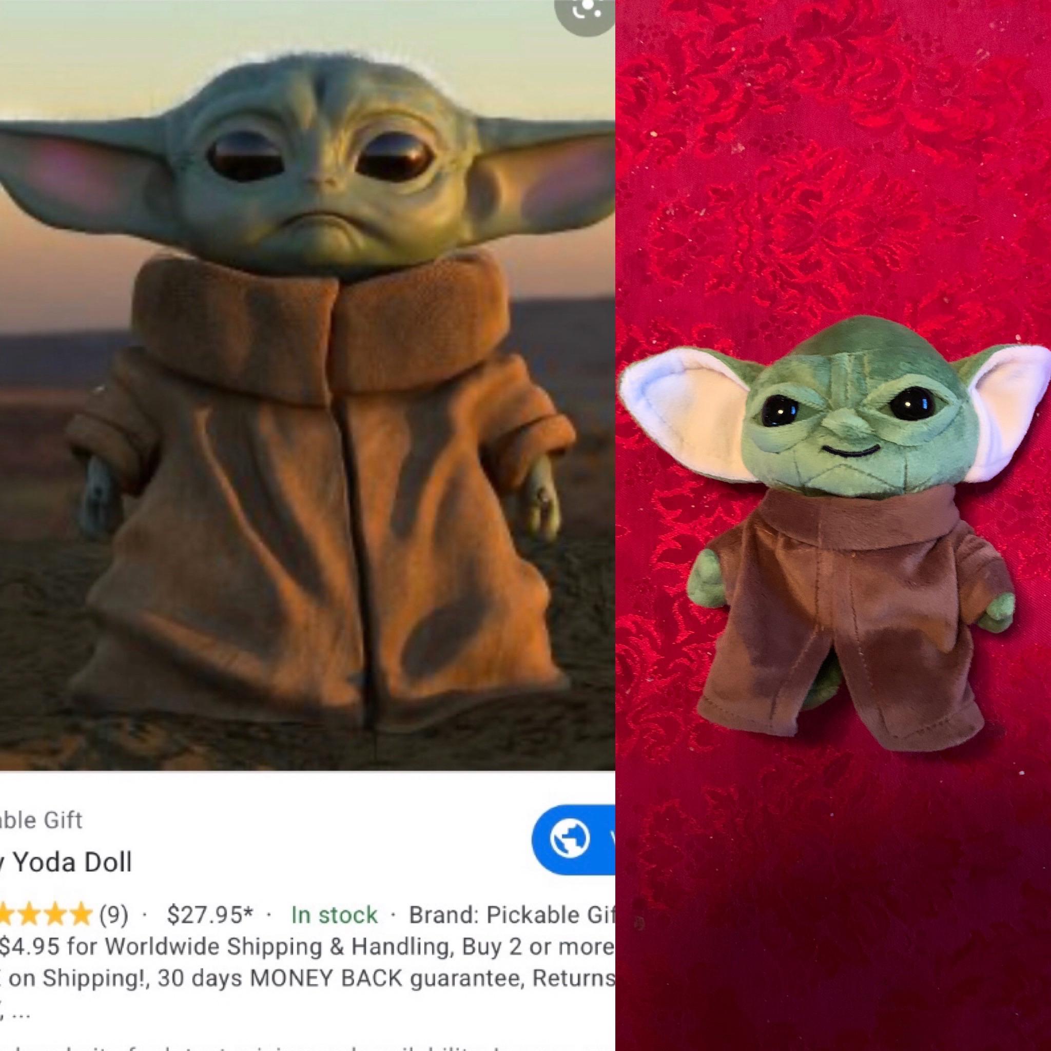 baby yoda doll - ble Gift Yoda Doll 9 $27.95 . In stock. Brand Pickable Gif $4.95 for Worldwide Shipping & Handling, Buy 2 or more on Shipping!, 30 days Money Back guarantee, Returns
