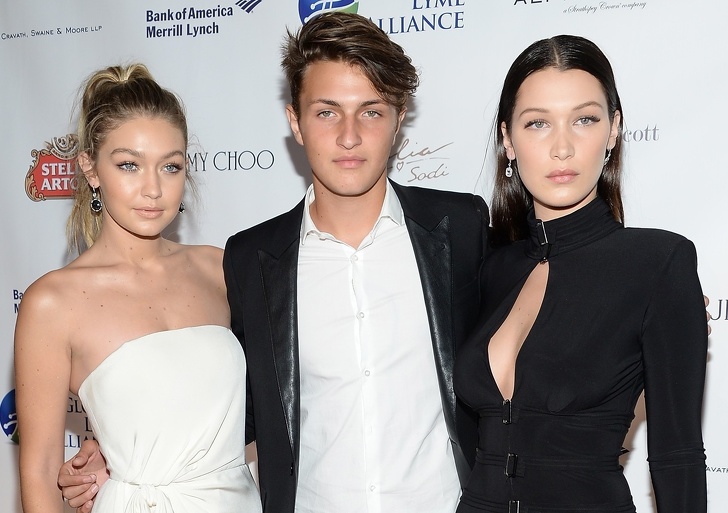 Gigi and Bella Hadid and their brother Anwar