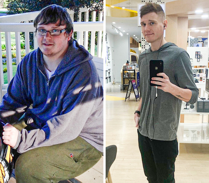 “At the beginning of 2019, I weighed 270 lbs and at the end of 2019, I weighed 179 lbs. How do I look?”