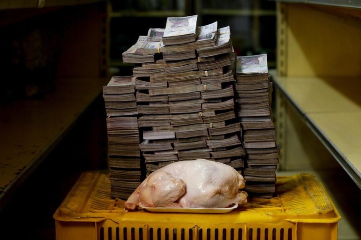 14,600,000 bolivars is the amount of money you need to buy a 5-pound chicken in Venezuela