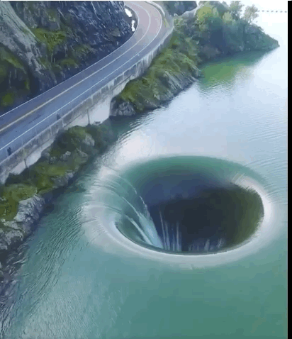 Black hole inside a lake
