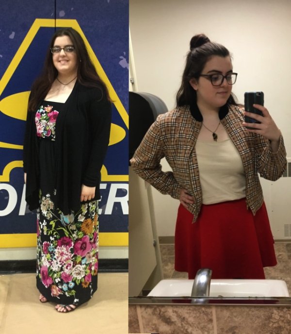 Today I officially hit the halfway point to my goal weight! Left is summer 2019 and Right is today at 30 lbs lighter – I never thought I could do it and I’m so ready to lose the other 30!!!