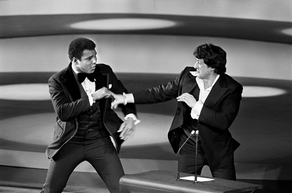 Muhammad Ali and Sylvester Stallone - THE 49TH ACADEMY AWARDS(1977)