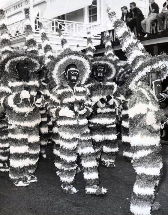 Dancers at the Junkanoo festival in Nassau, Bahamas, 1965