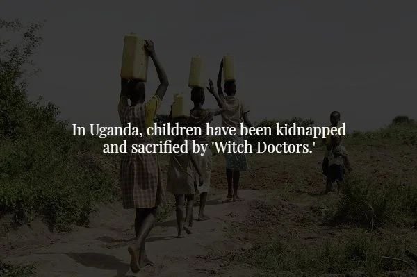 screenshot - In Uganda, children have been kidnapped and sacrified by 'Witch Doctors.