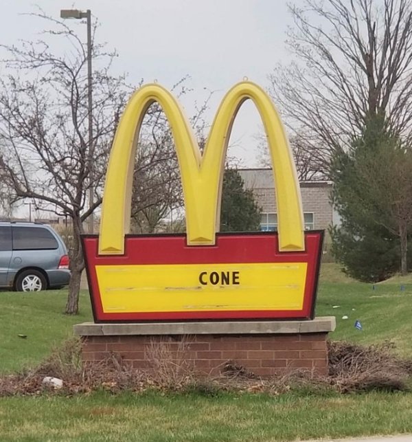 you had one job mcdonald's cone - Cone