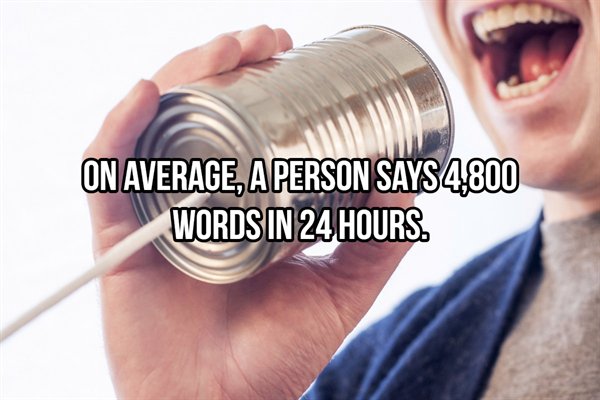 Communication - On Average, A Person Says 4,800 Words In 24 Hours