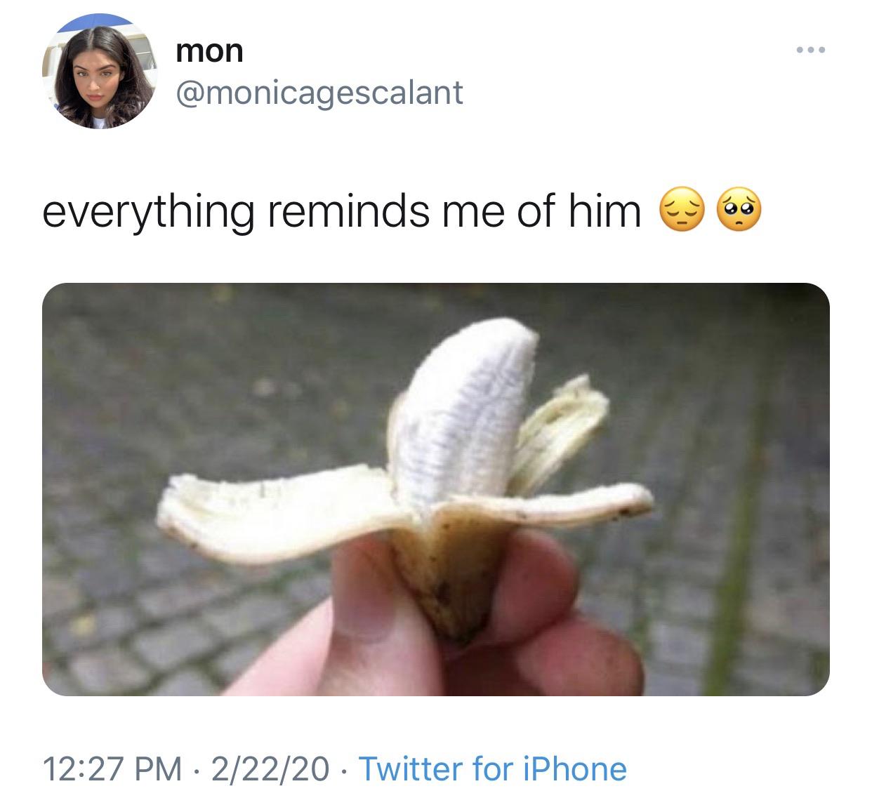 tiniest banana - mon everything reminds me of him 22220 Twitter for iPhone