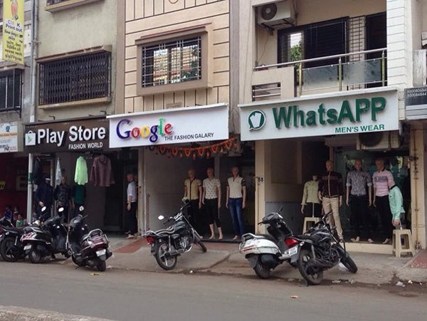 funny shop name in india - WhatsAPP E Men'S Wear Play Store Google O The Fashion Galary Fashion World