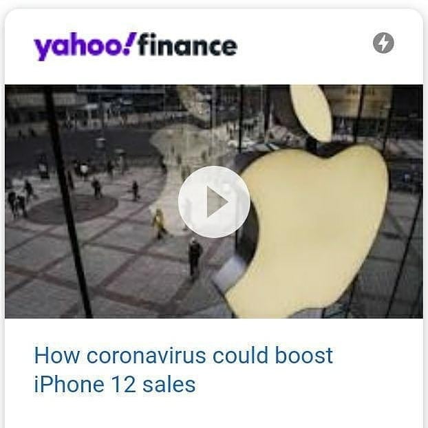 photo caption - yahoo!finance How coronavirus could boost iPhone 12 sales