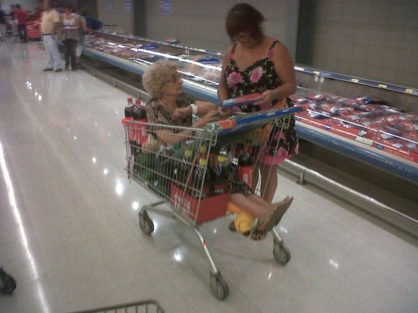 shopping with grandma