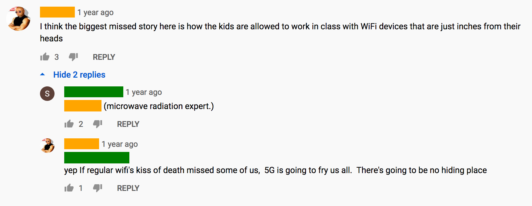angle - 1 year ago I think the biggest missed story here is how the kids are allowed to work in class with WiFi devices that are just inches from their heads it 3 Hide 2 replies 1 year ago |microwave radiation expert. id 2 1 year ago yep If regular wifi's