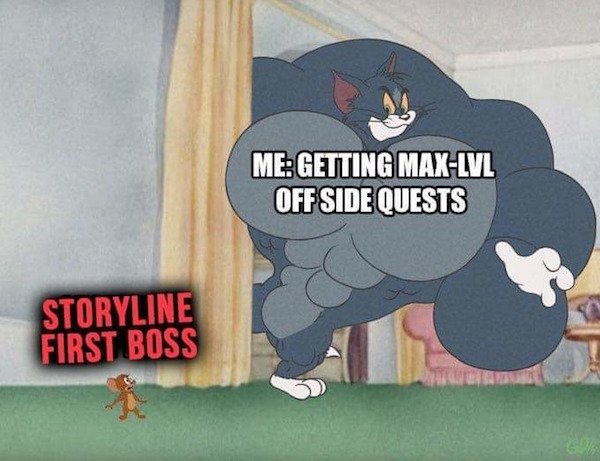 java vs bedrock memes - Me Getting MaxLvl Off Side Quests Storyline First Boss