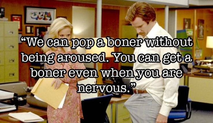 learning - We can pop aboner without being aroused. You can get a boner even when you are nervous.