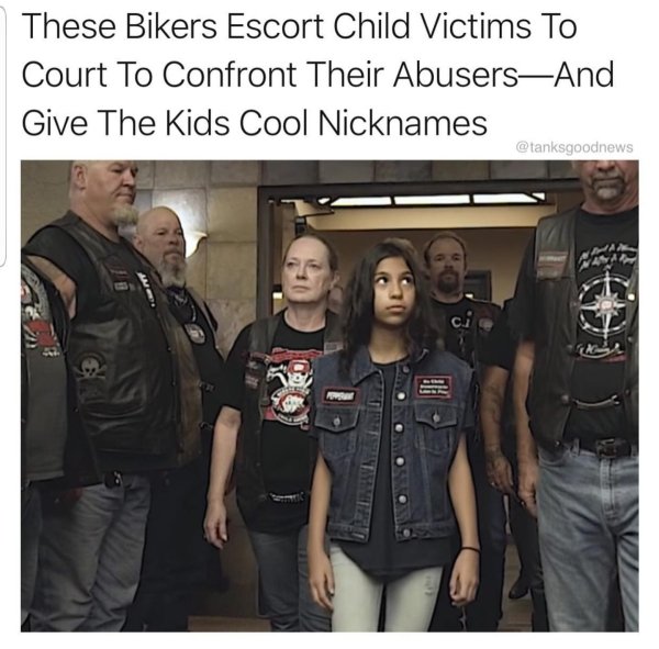 t shirt - These Bikers Escort Child Victims To Court To Confront Their AbusersAnd Give The Kids Cool Nicknames