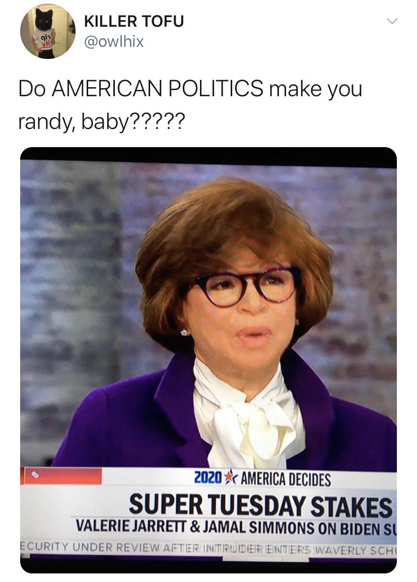 glasses - Killer Tofu Do American Politics make you randy, baby????? 2020
