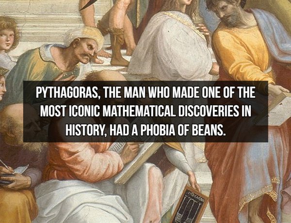 Pythagoras, The Man Who Made One Of The Most Iconic Mathematical Discoveries In History, Had A Phobia Of Beans,