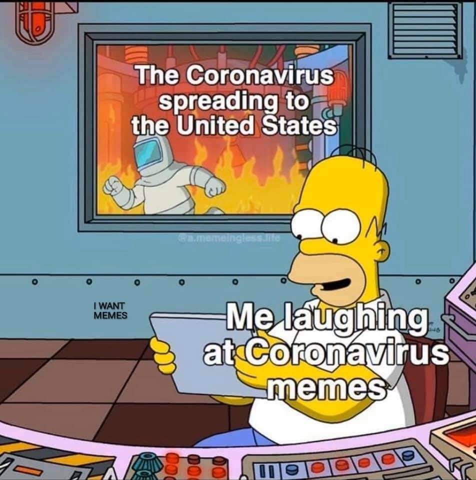 homer simpson nuclear - The Coronavirus spreading to the United States I Want Memes Me laughing at Coronavirus memes