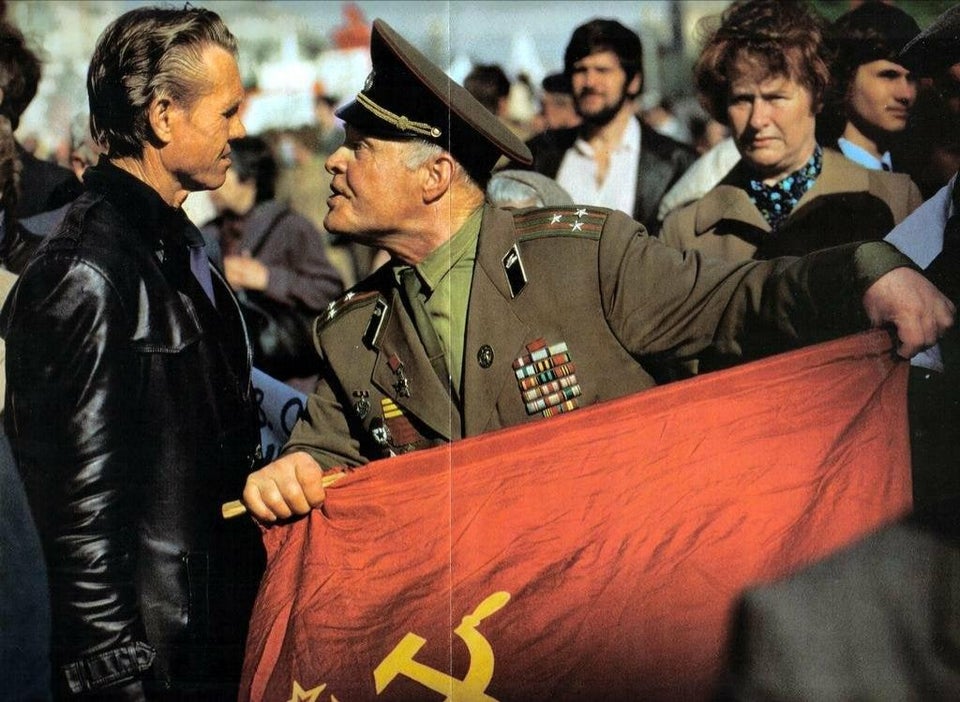 soviet veteran and anti communist protest
